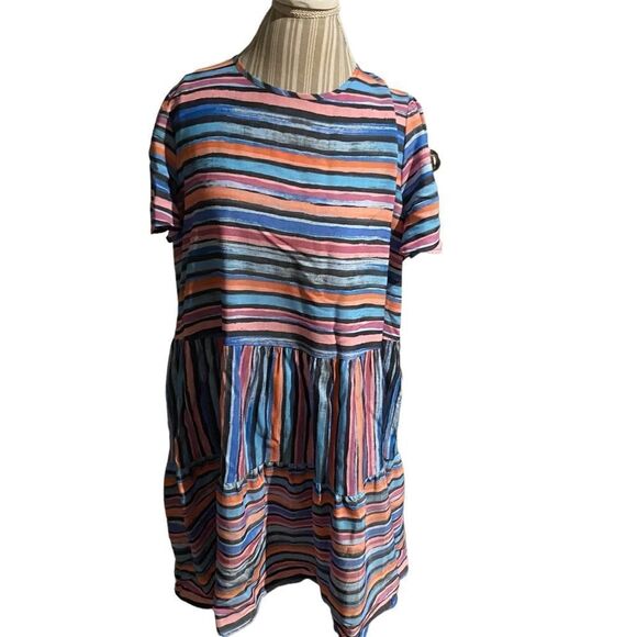 Time and tru size XXL (20) striped dress excellent condition new with tags - Picture 1 of 3